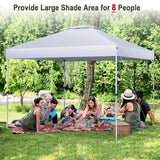 NNECW 3 M x 3 M Outdoor Pop-up Canopy with Adjustable Height Wheeled Carry Bag for Beach