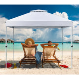 NNECW 3 M x 3 M Outdoor Pop-up Canopy with Adjustable Height Wheeled Carry Bag for Beach