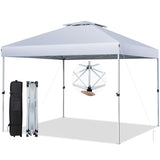 NNECW 3 M x 3 M Outdoor Pop-up Canopy with Adjustable Height Wheeled Carry Bag for Beach