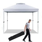 NNECW 3 M x 3 M Outdoor Pop-up Canopy with Adjustable Height Wheeled Carry Bag for Beach