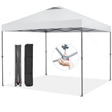 NNECW 3m x 3m Height-Adjustable &amp Tiltable Pop-up Canopy with Carry Bag-White