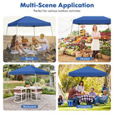 NNECW Outdoor Instant Pop-up Canopy with Carrying Bag for Beach/Camping/Patio-Blue