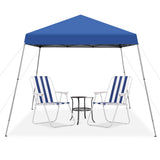 NNECW Outdoor Instant Pop-up Canopy with Carrying Bag for Beach/Camping/Patio-Blue