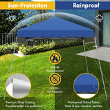 NNECW Outdoor Instant Pop-up Canopy with Carrying Bag for Beach/Camping/Patio-Blue