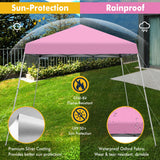 NNECW Outdoor Instant Pop-up Canopy with Carrying Bag for Beach/Camping/Patio-Purple