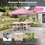NNECW Outdoor Instant Pop-up Canopy with Carrying Bag for Beach/Camping/Patio-Purple