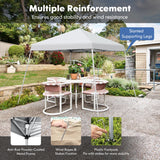 NNECW Outdoor Instant Pop-up Canopy with Carrying Bag for Beach/Camping/Patio-White
