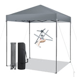 NNECW 2 x 2m UPF 50+ Outdoor Pop-up Canopy with Adjustable Heights &amp Carry Bag-Grey
