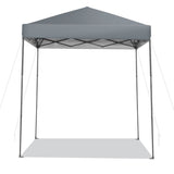 NNECW 2 x 2m UPF 50+ Outdoor Pop-up Canopy with Adjustable Heights &amp Carry Bag-Grey