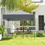 NNECW 2 x 2m UPF 50+ Outdoor Pop-up Canopy with Adjustable Heights &amp Carry Bag-Grey