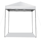 NNECW 2 x 2m UPF 50+ Outdoor Pop-up Canopy with Adjustable Heights &amp Carry Bag-White