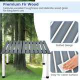 NNECW Outdoor Folding Camping Roll up Table with Carry Bag for Picnic &amp Beach-Grey