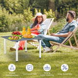 NNECW Outdoor Folding Camping Roll up Table with Carry Bag for Picnic &amp Beach-Grey