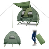 NNECW 2-Person Foldable Camping Tent Cot with Air Mattress