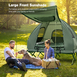 NNECW 2-Person Foldable Camping Tent Cot with Air Mattress