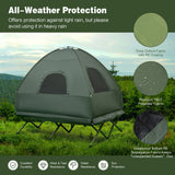 NNECW 2-Person Foldable Camping Tent Cot with Air Mattress
