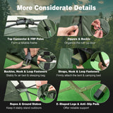 NNECW  5-In-1 Single Folding Camping Tent Cots  with Comfy Air Mattress and Pillow for Hiking & Picnic