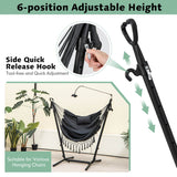 NNECW Adjustable Hanging Chair with Phone Holder for Indoor & Outdoor Use