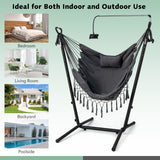 NNECW Adjustable Hanging Chair with Phone Holder for Indoor & Outdoor Use