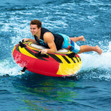 NNECW Inflatable Towable Tubes for Boating with Front & Back Tow Points for Boat