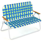 NNECW Outdoor Double Camping Chair with Armrest Support up to 300KG