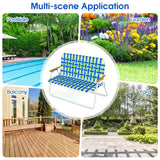 NNECW Outdoor Double Camping Chair with Armrest Support up to 300KG