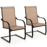 NNECW High Back Patio Chairs with Breathable Fabric for Backyard