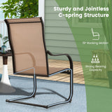 NNECW High Back Patio Chairs with Breathable Fabric for Backyard