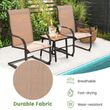 NNECW High Back Patio Chairs with Breathable Fabric for Backyard