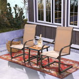 NNECW High Back Patio Chairs with Breathable Fabric for Backyard