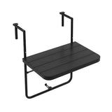 NNECW Folding Railing Table with Fit Railing for Patio