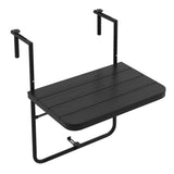 NNECW Folding Railing Table with Fit Railing for Patio