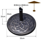 NNECW Umbrella Base Stand with Rust Free Resin for Backyard