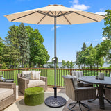 NNECW Umbrella Base Stand with Rust Free Resin for Backyard