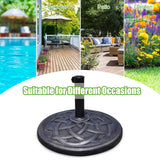 NNECW Umbrella Base Stand with Rust Free Resin for Backyard