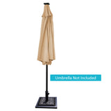 NNECW Patio Market Umbrella Base with Adjustable Screw Mechanism for Garden