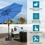 NNECW Patio Market Umbrella Base with Adjustable Screw Mechanism for Garden