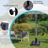 NNECW Patio Market Umbrella Base with Adjustable Screw Mechanism for Garden