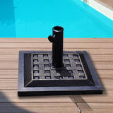 NNECW Patio Market Umbrella Base with Adjustable Screw Mechanism for Garden