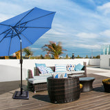 NNECW Patio Market Umbrella Base with Adjustable Screw Mechanism for Garden
