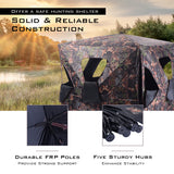 NNECW  Portable 3-Person Camouflage Hunting Blind with 360 Broad Vision