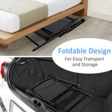 NNECW 2 Pieces All-Weather Folding Chair Set with armrests for Patio