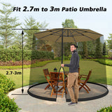 NNECW 2.7-3m Outdoor Umbrella Mesh Screen Cover