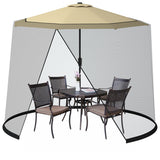 NNECW 2.7-3m Outdoor Umbrella Mesh Screen Cover