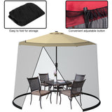 NNECW 2.7-3m Outdoor Umbrella Mesh Screen Cover