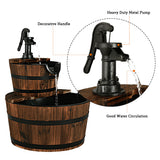 NNECW 2 Tier Fountain Barrel for Garden
