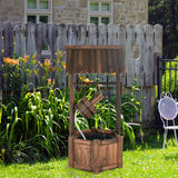 NNECW Wooden Water Fountain with Electric Pump for Decor/Patio