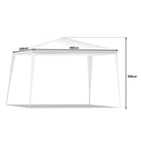 NNECW 3 M x 3 M Outdoor Canopy Tent with Dresser Legs for Party & Wedding