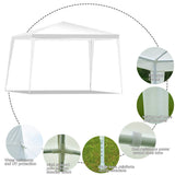 NNECW 3 M x 3 M Outdoor Canopy Tent with Dresser Legs for Party & Wedding