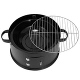 NNECW 3-in-1 Charcoal BBQ Smoker with Thermometer for Outdoor